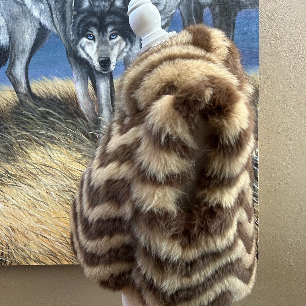 Gorgeous Cropped real fox fur vest Saga Ruffian sz 6 lined great condition SM - Picture 7 of 11